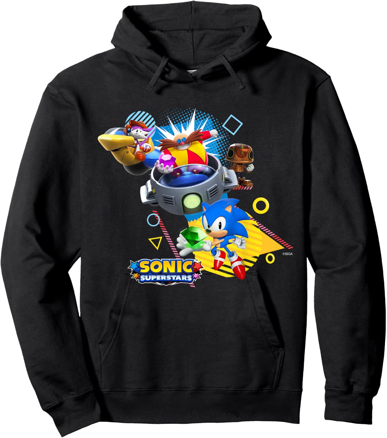 Sonic The Hedgehog, Sonic Superstars - Game Over Hoodie - Hoodie | Black
