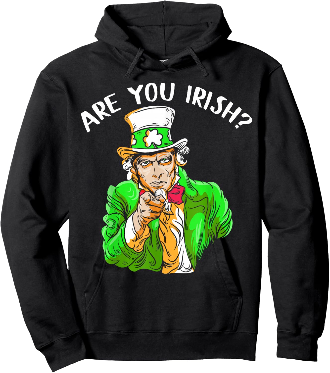 Leprechaun Irischer Onkel St. Paddy's Charm St. Patrick's Day Hoodie - Hoodie | Black