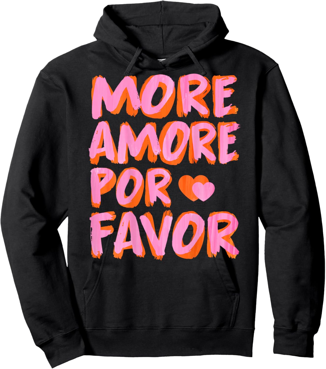More Amore Por Favor X Mehr Liebe Selbstliebe Selflove Back , White Hoodie - Hoodie | Black