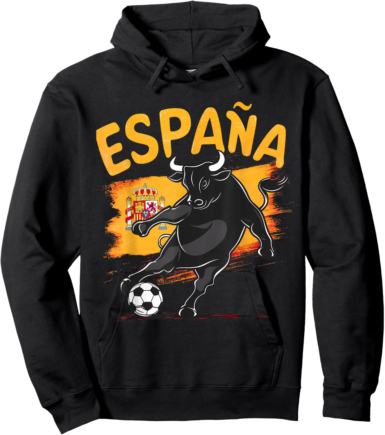 Spain Shirt Goal 2024 Football Soccer Football Europe Europe , red Hoodie - Hoodie | Black