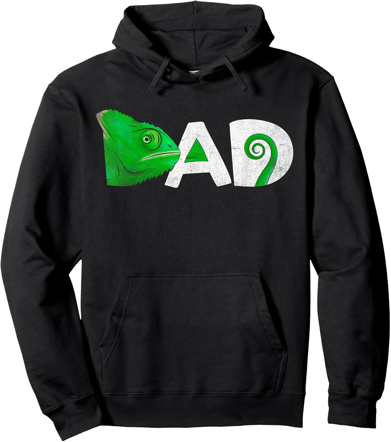 Funny Veiled Chameleon , Chameleons Dad Hoodie - Hoodie | Black
