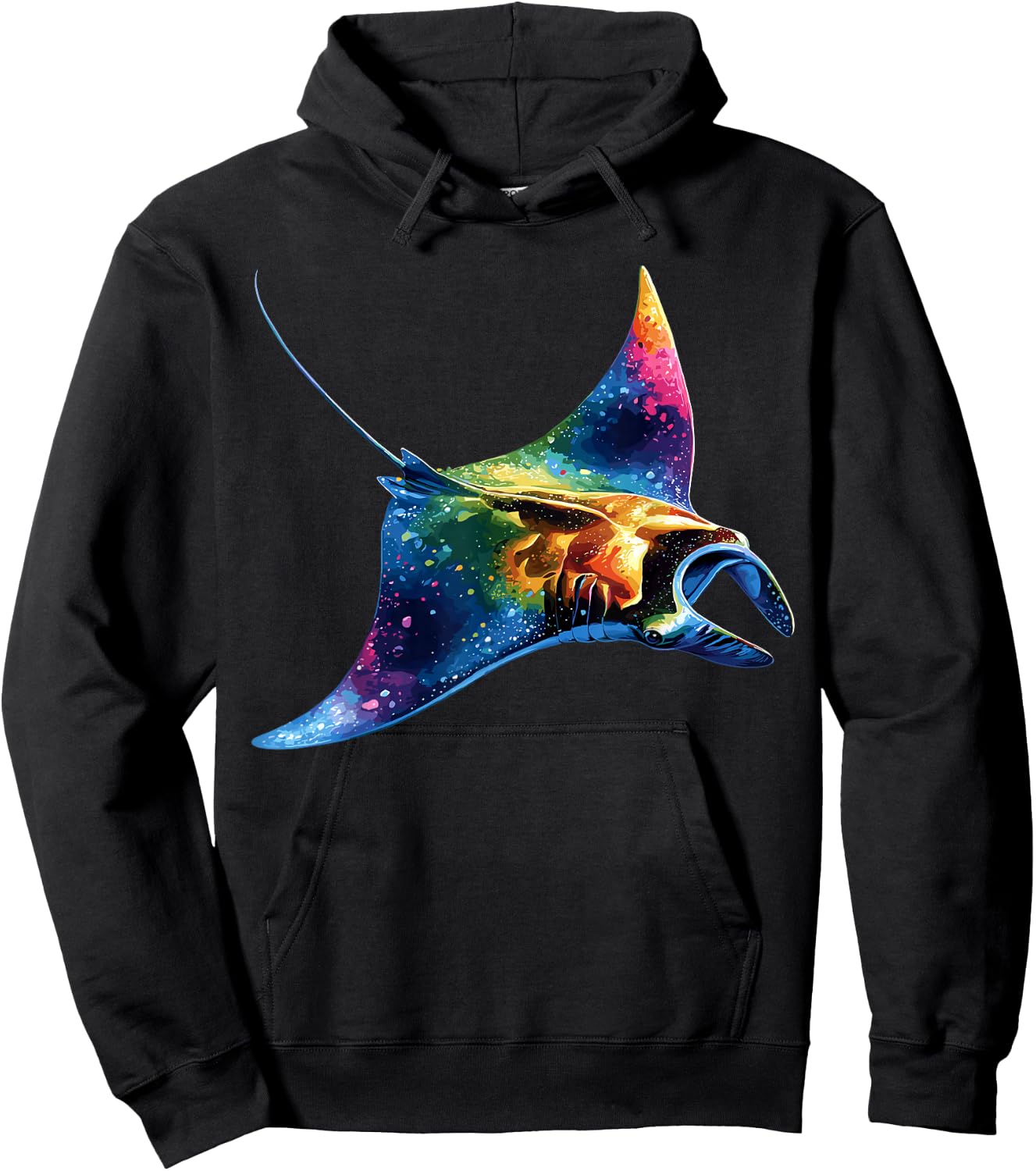 Manta Ray Devil Ray Flying Rays Stingray Manta Ray Diver Hoodie - Hoodie | Black