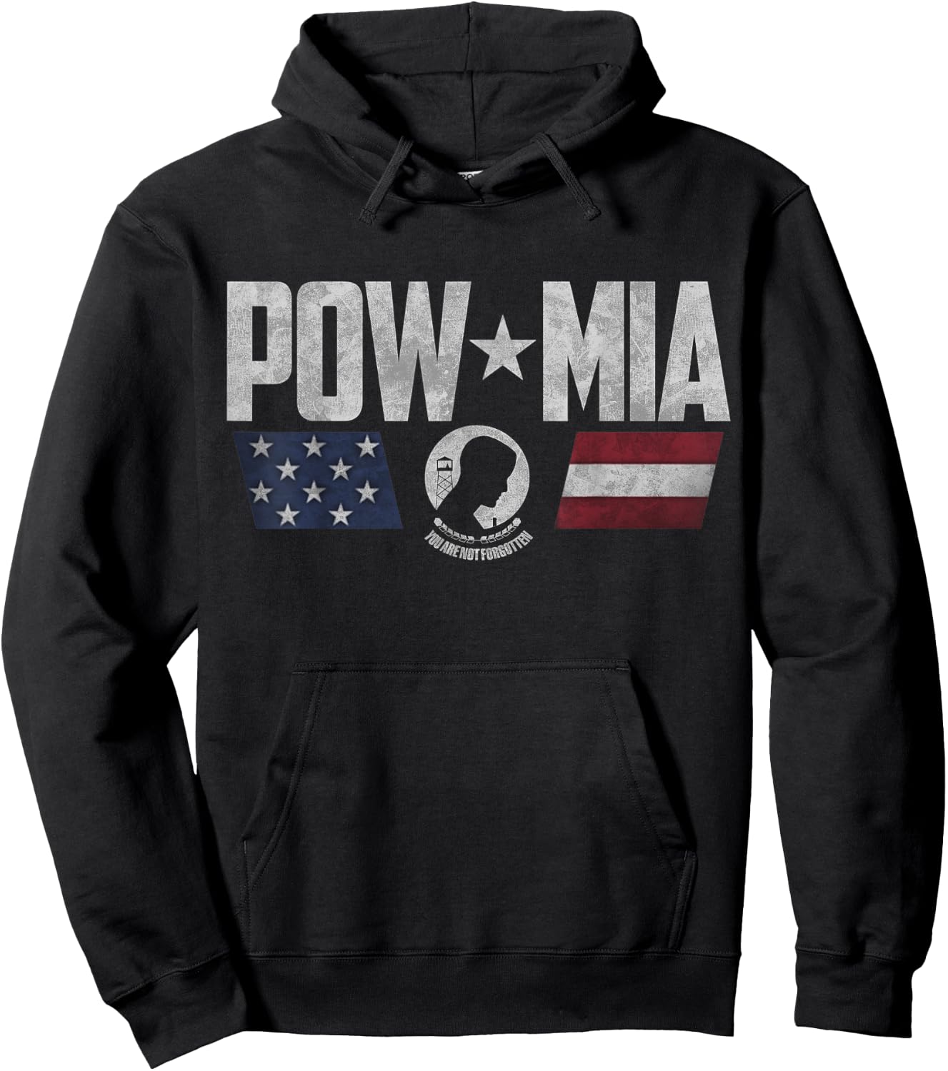 POW/MIA Logo Hoodie - Hoodie | Black