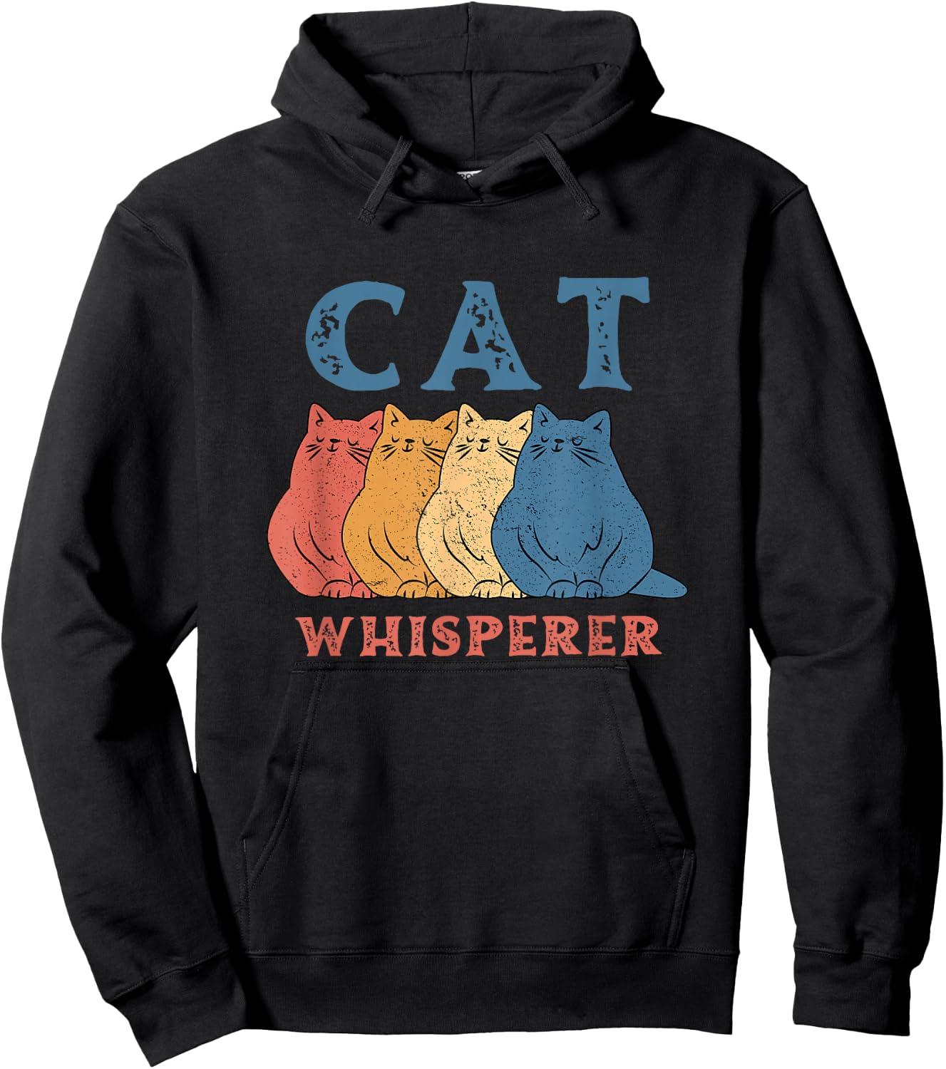 Cat Whisperer Men Women Girls Kids Hoodie - Hoodie | Black