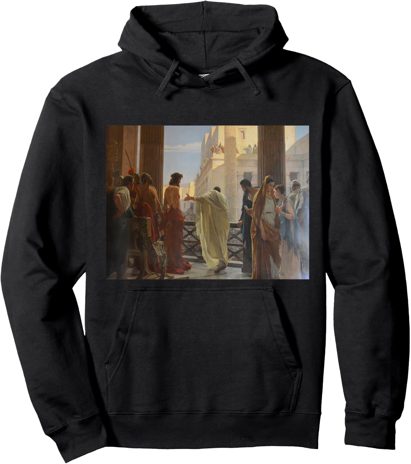 Antonio Ciseri's Ecce Homo Hoodie - Hoodie | Black