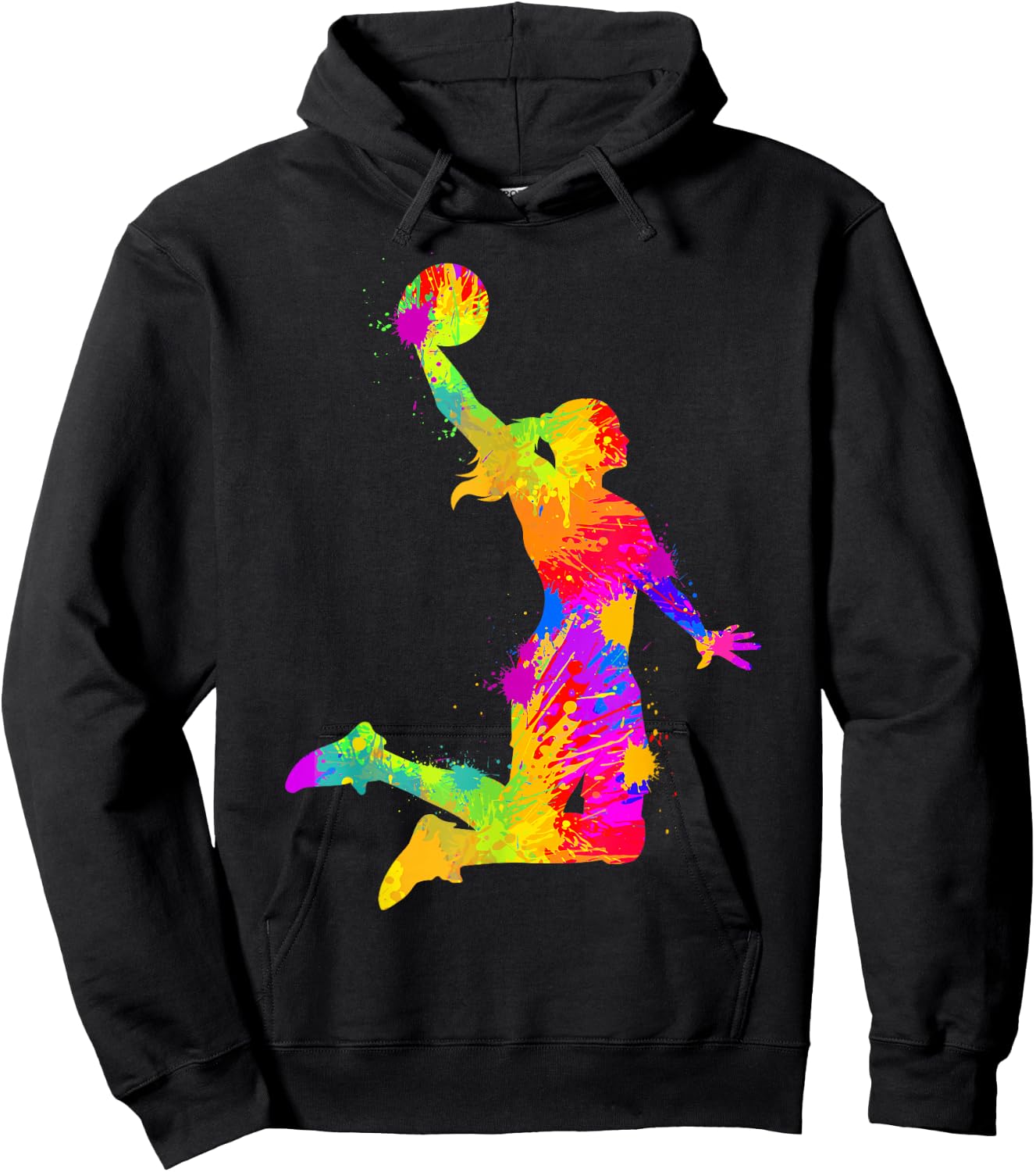 Basketball Girl Women Girls Small Hoodie - Hoodie | Black
