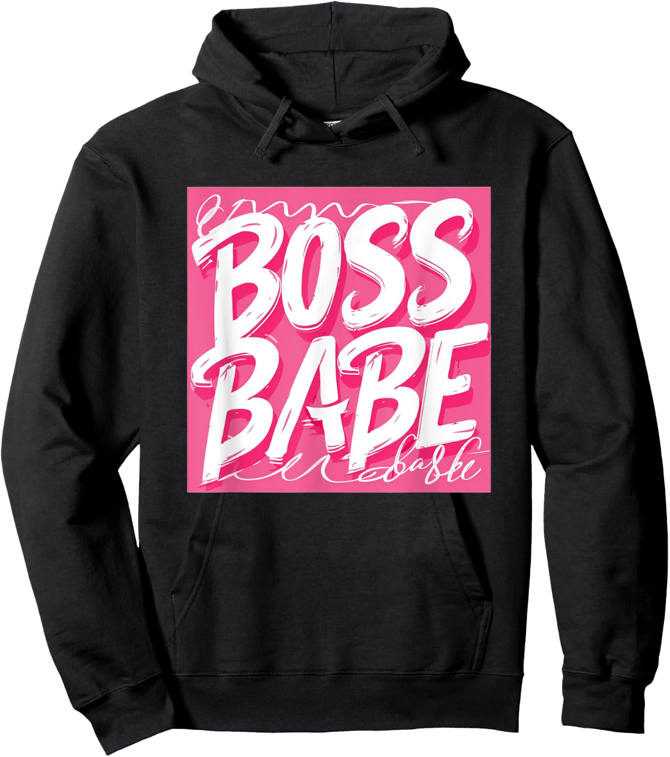 Nice pink Boss Babe Speech Hoodie - Hoodie | Black