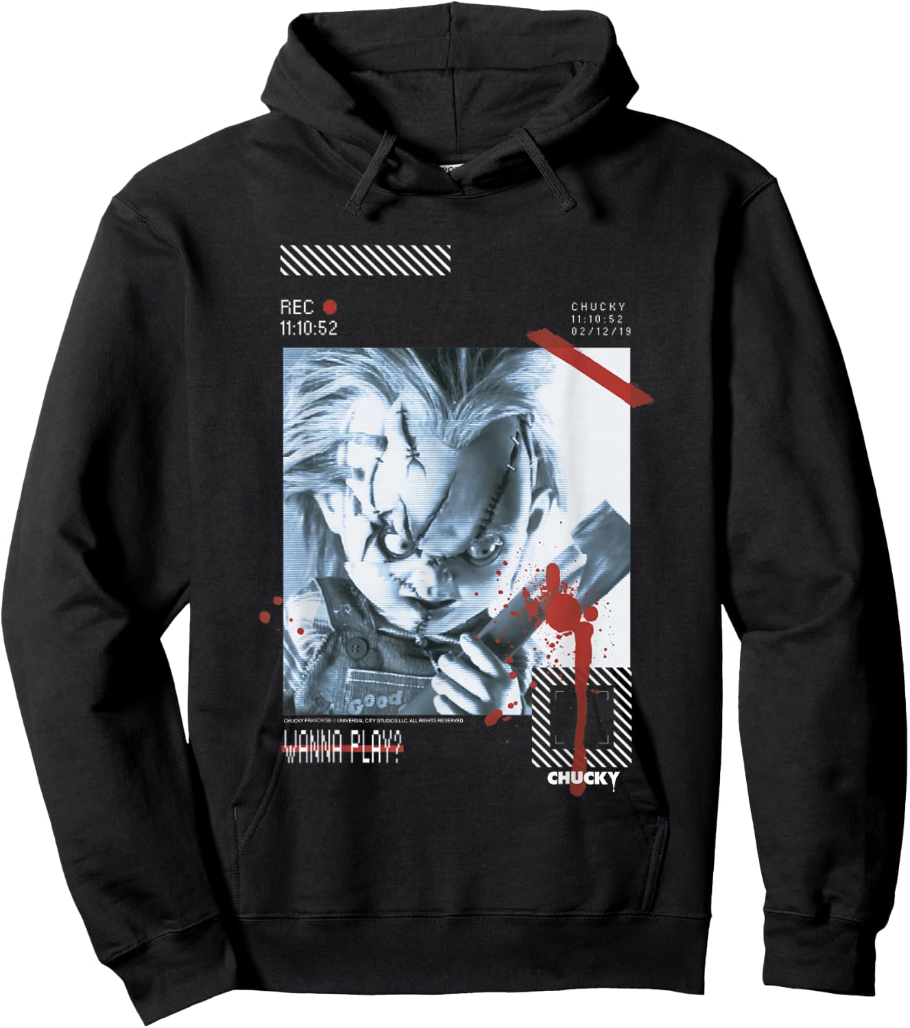 Chucky Wanna Play Retro Hoodie - Hoodie | Black