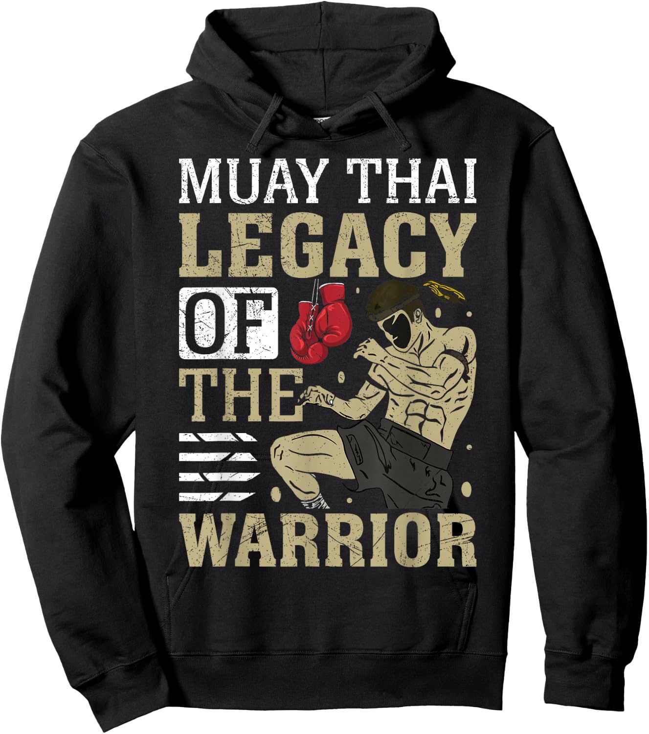 Muay Thai Legacy of the Warrior Muay Thai Hoodie - Hoodie | Black