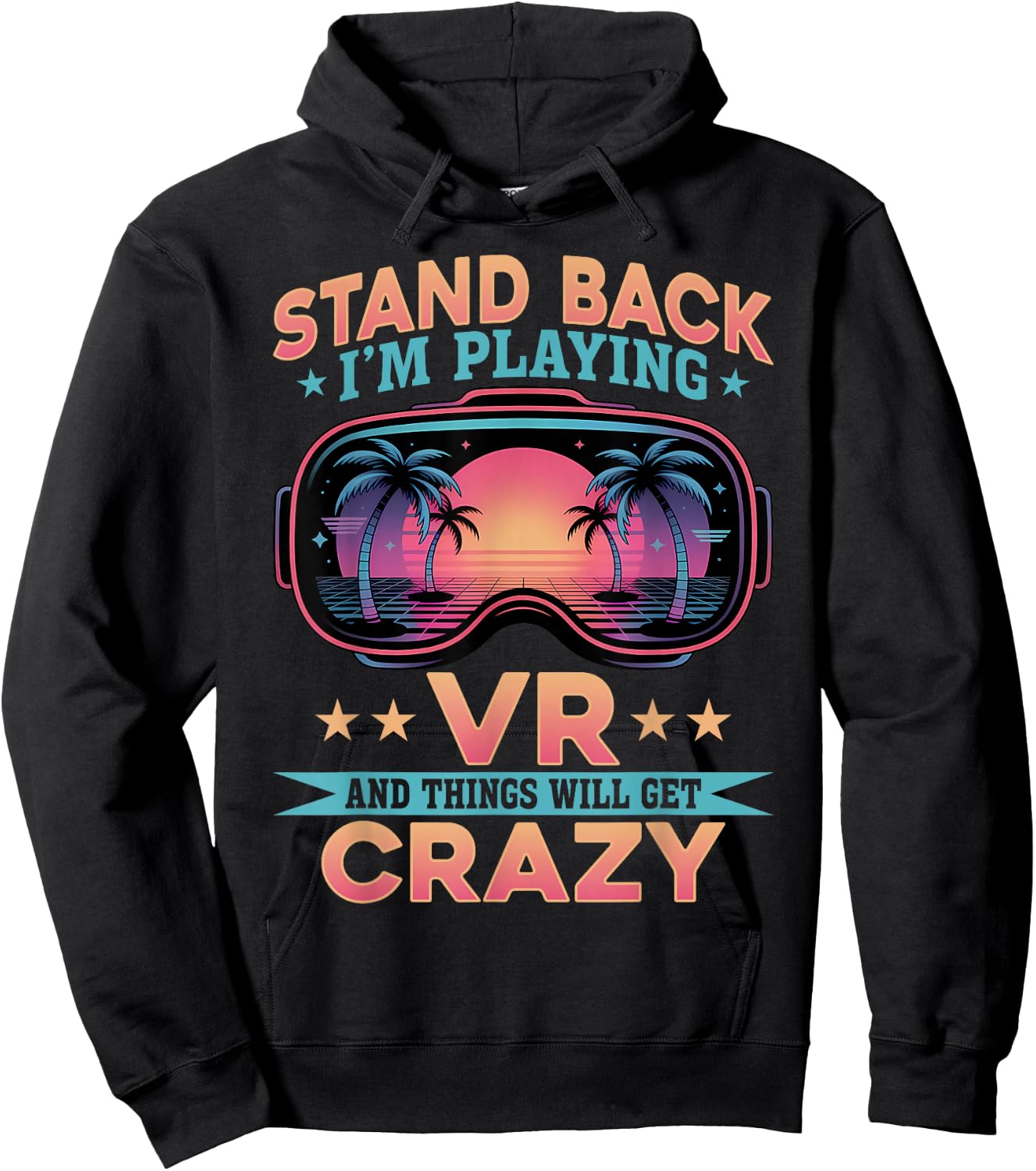 Gaming Funny VR Gamer Hoodie - Hoodie | Black
