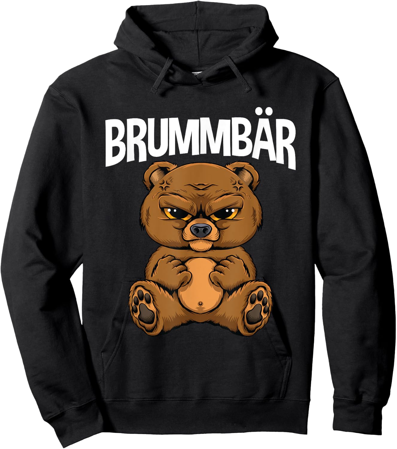 Grummbär Bear Genervt Brown Bear Kein Bock , black Hoodie - Hoodie | Black