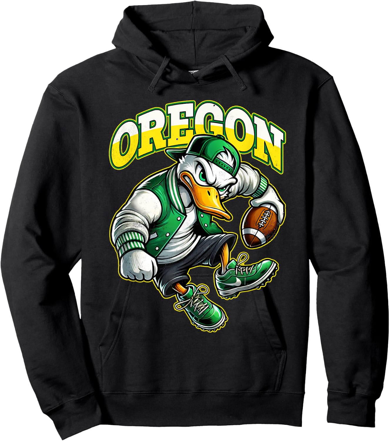 Graphic Oregons Proud Name Personalized Love Sports Vintage Hoodie - Hoodie | Black