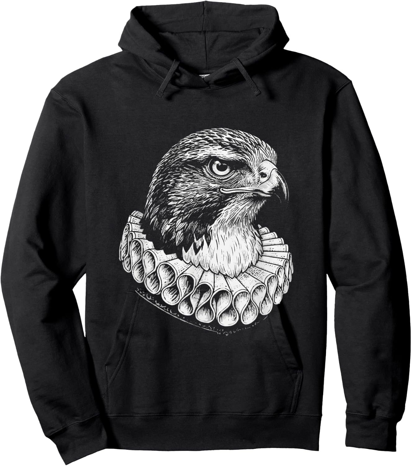 Habicht Renaissance Portrait Vintage Edle Habicht Kunst Hoodie - Hoodie | Black