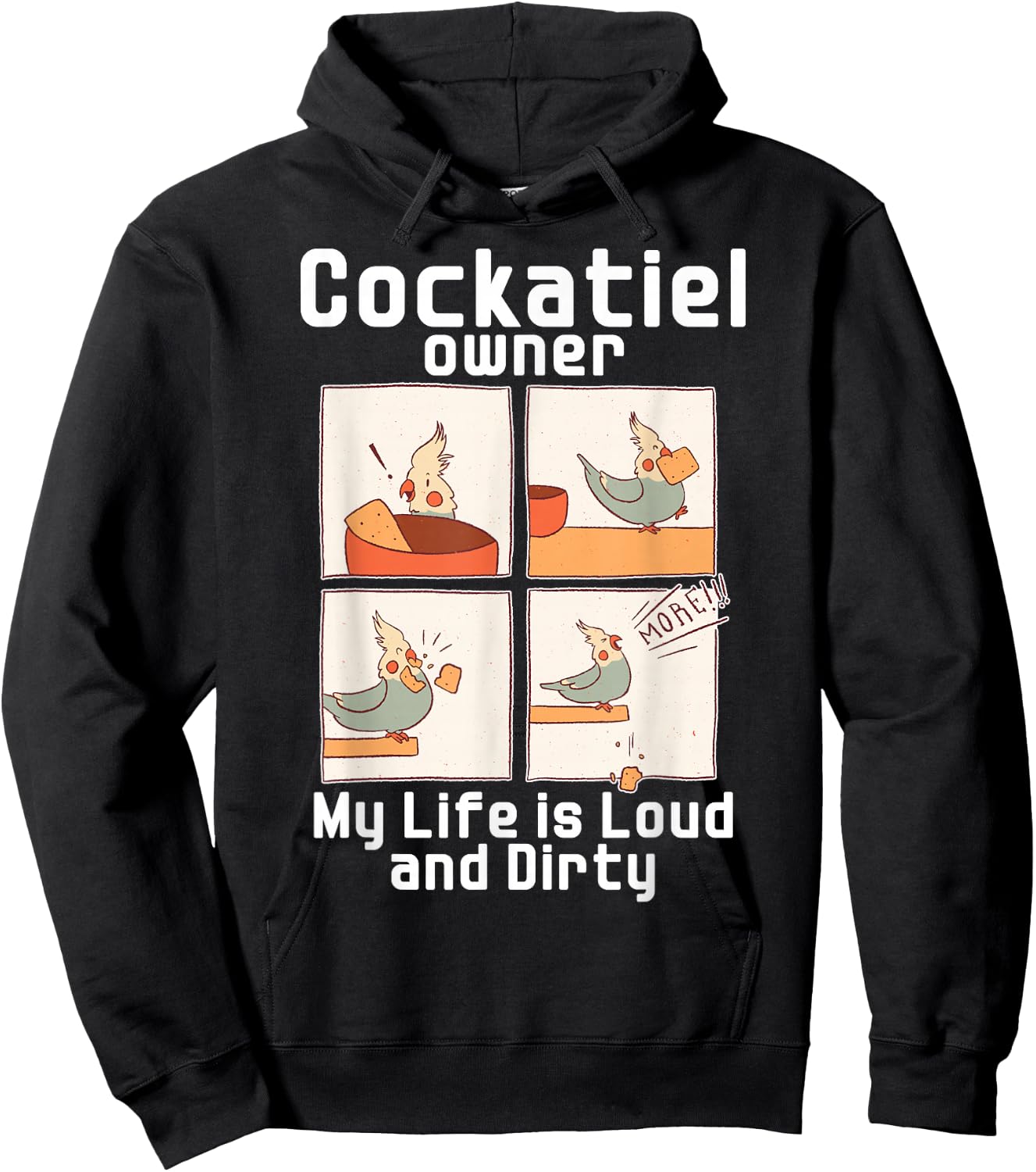 Cockatiel Owner Funny Cockatiel Hoodie - Hoodie | Black