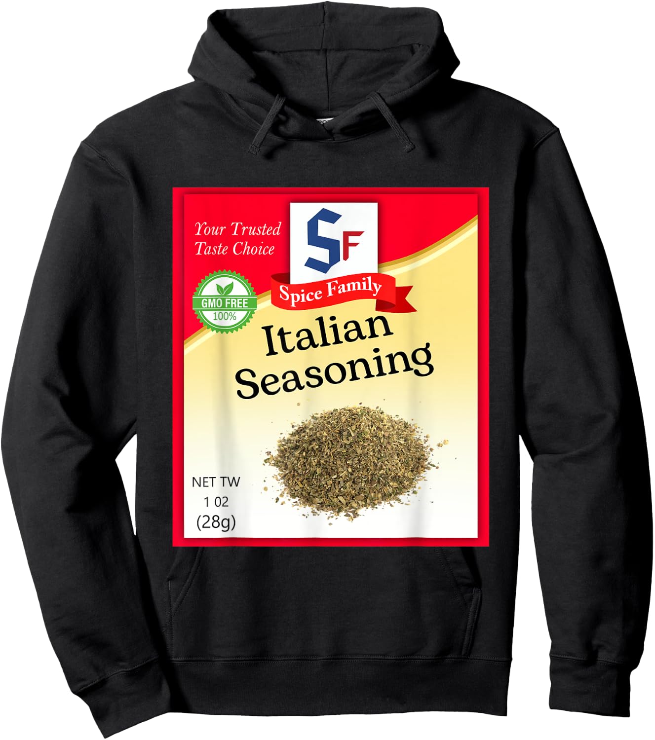 Italian Seasoning Condiment Holiday Spice Group Costumes Hoodie - Hoodie | Black