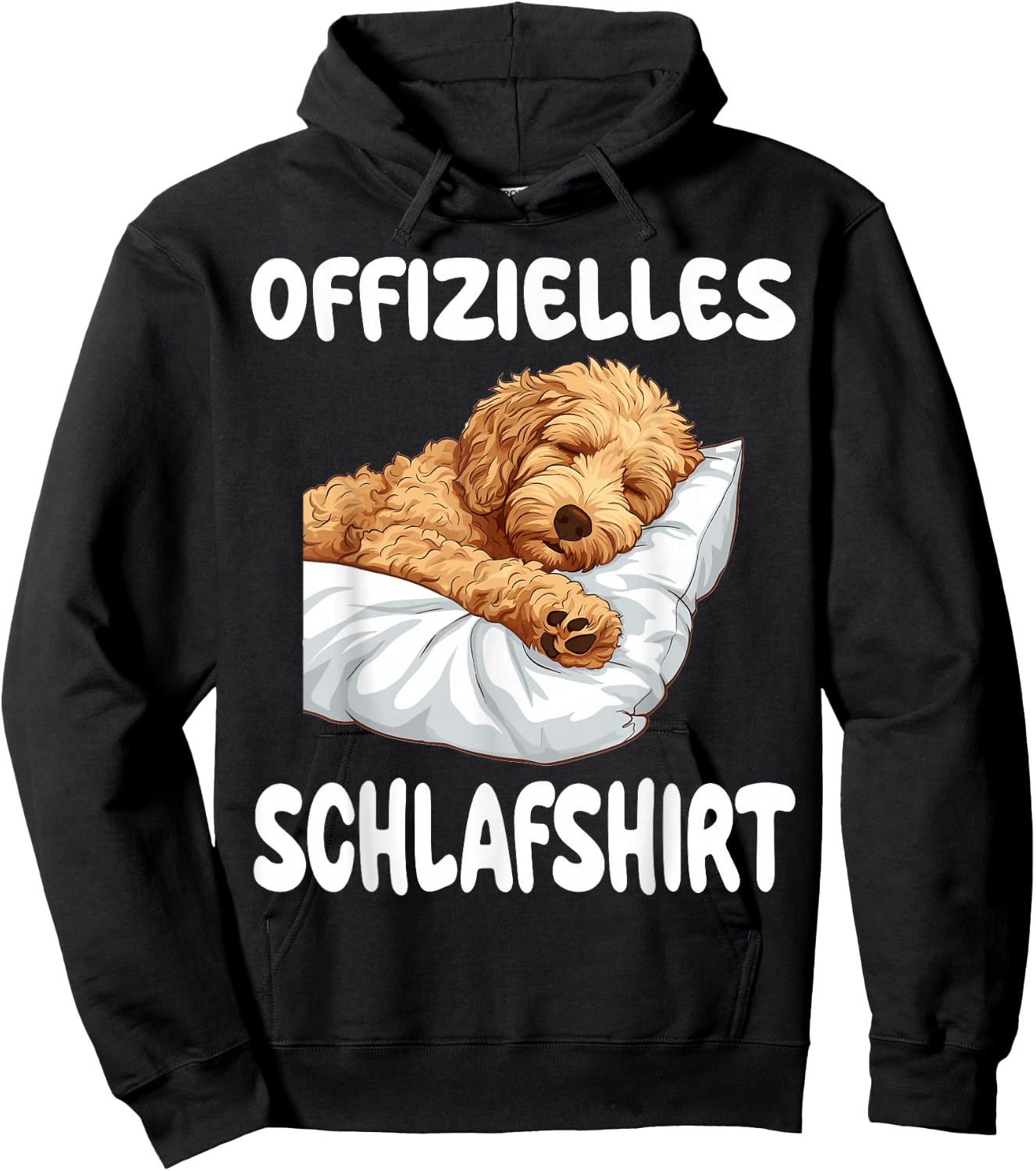 Funny Goldendoodle Dog Official Sleep Shirt Nightdress , black, S Hoodie - Hoodie | Black