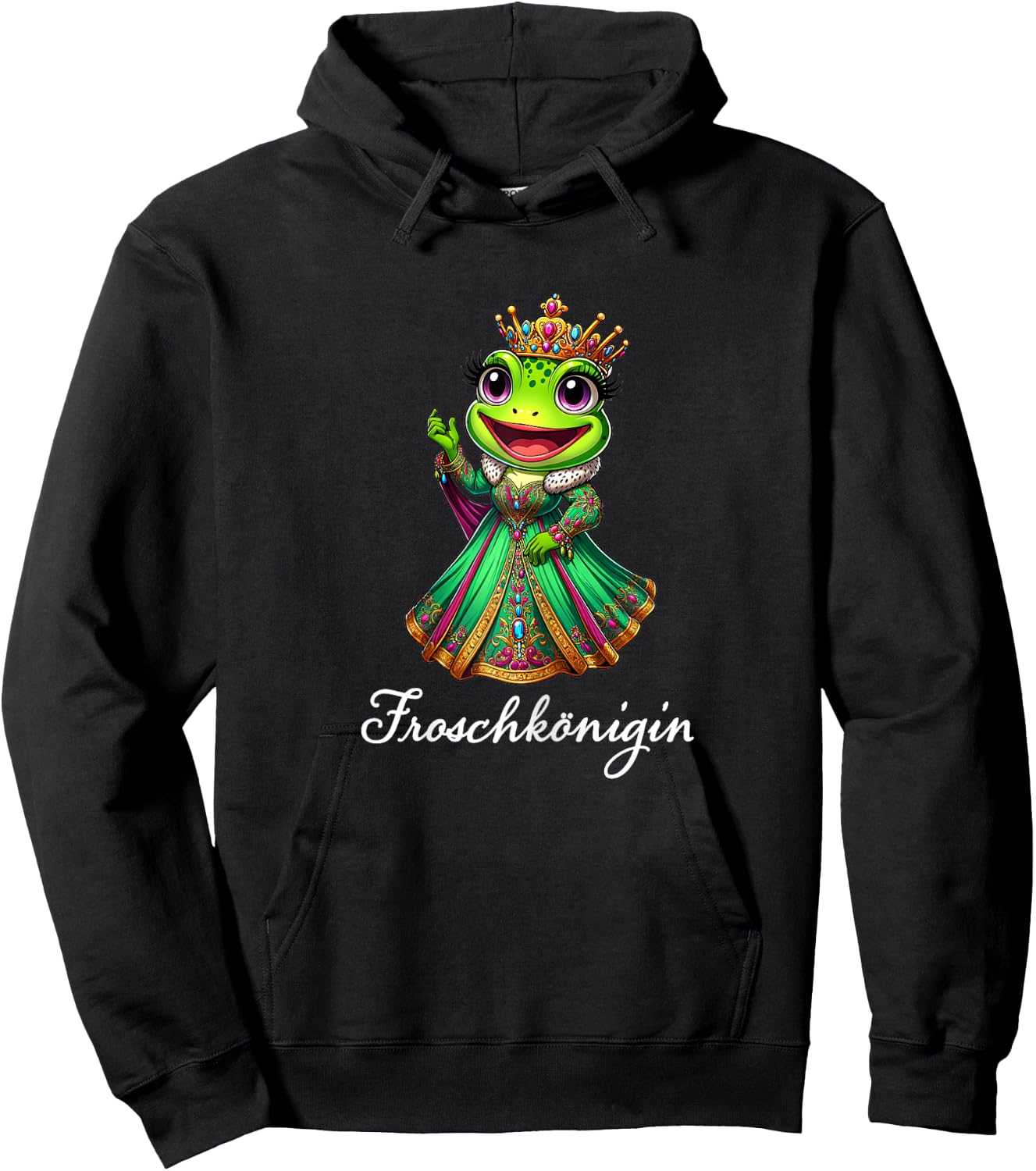Frog Queen Carnival Girls' Princess Frog Queen , black Hoodie - Hoodie | Black