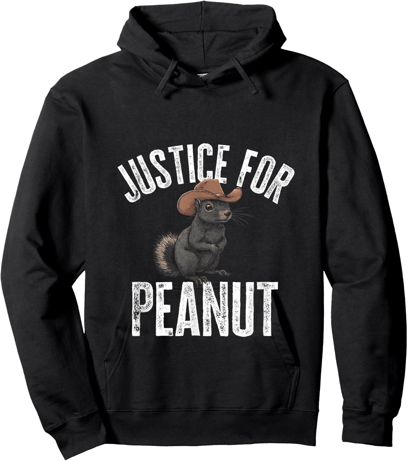 Justice For Peanut The Squirrel - Peanut Squirrel Hoodie - Hoodie | Black