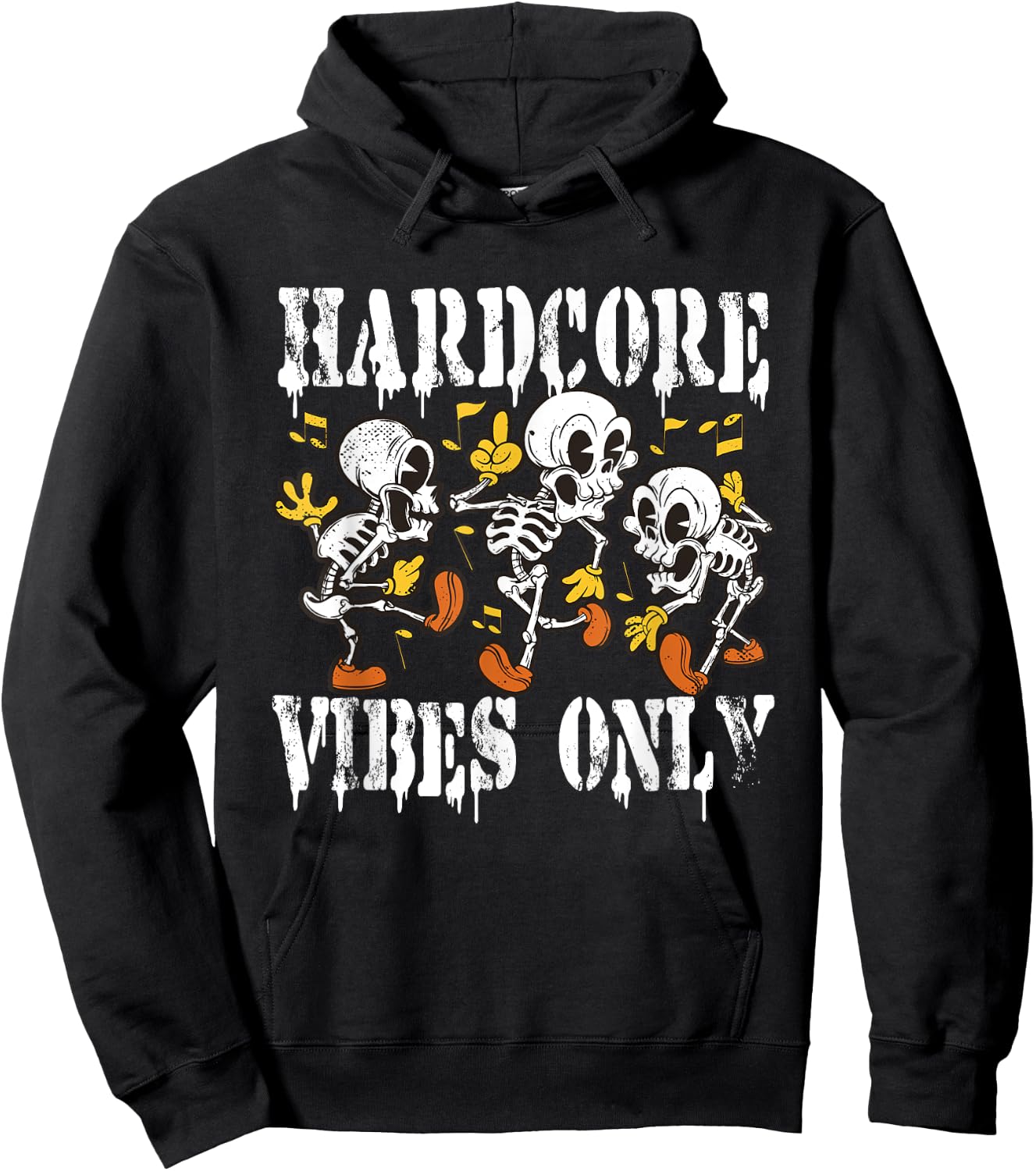 Hardcore Merch Rave Outfit Techno - Speedcore, Gabber , Black, S Hoodie - Hoodie | Black