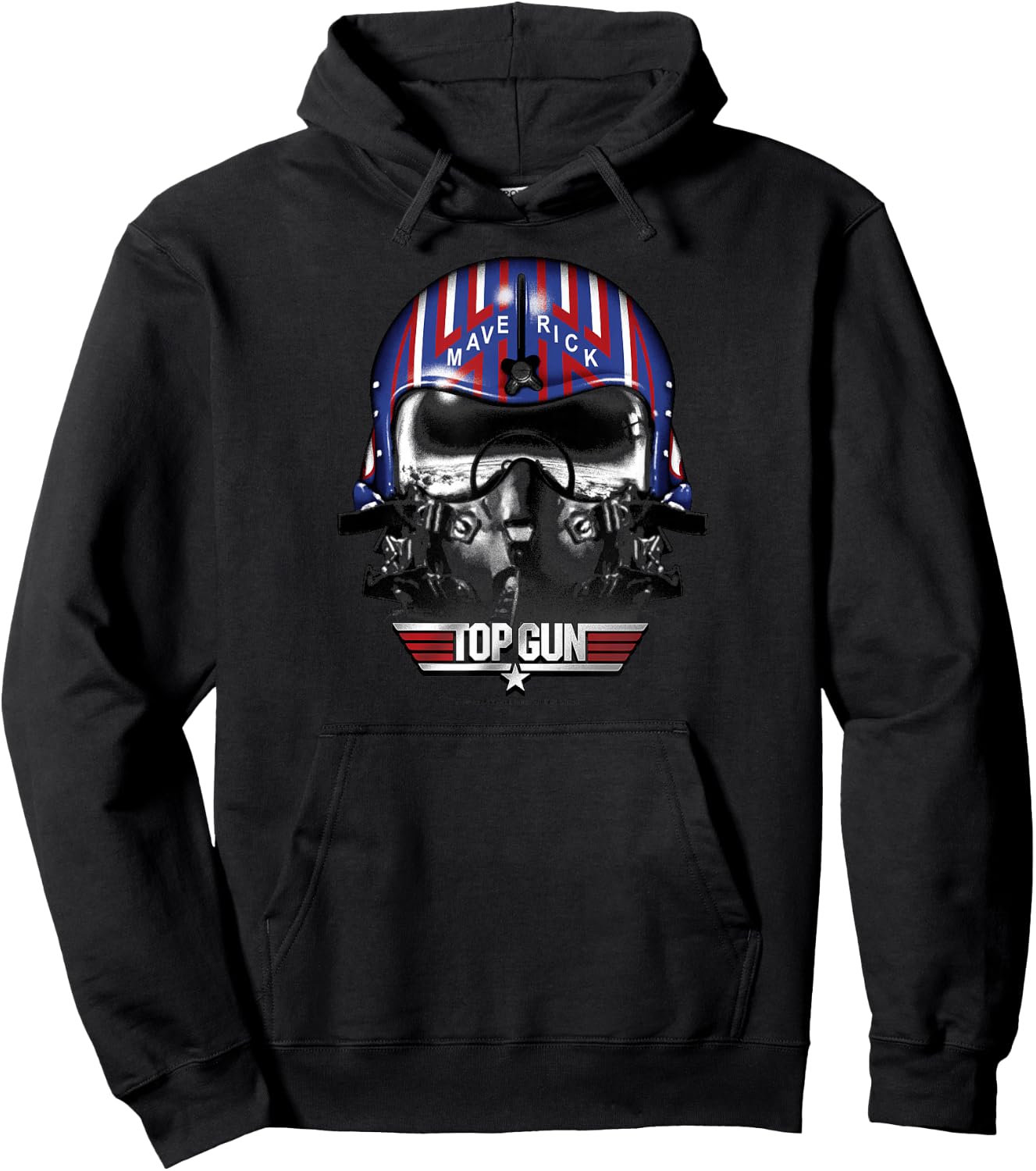 Top Gun Maverick Helmet , blue Hoodie - Hoodie | Black