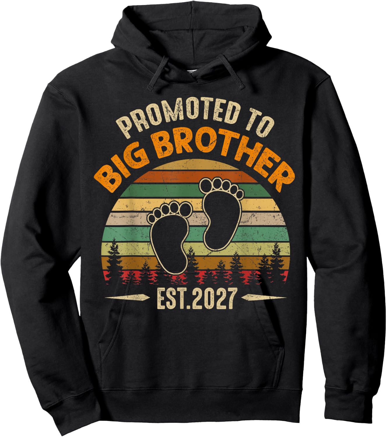Promoted to Big Brother 2027 for Kids Toddler Hoodie - Hoodie | Black
