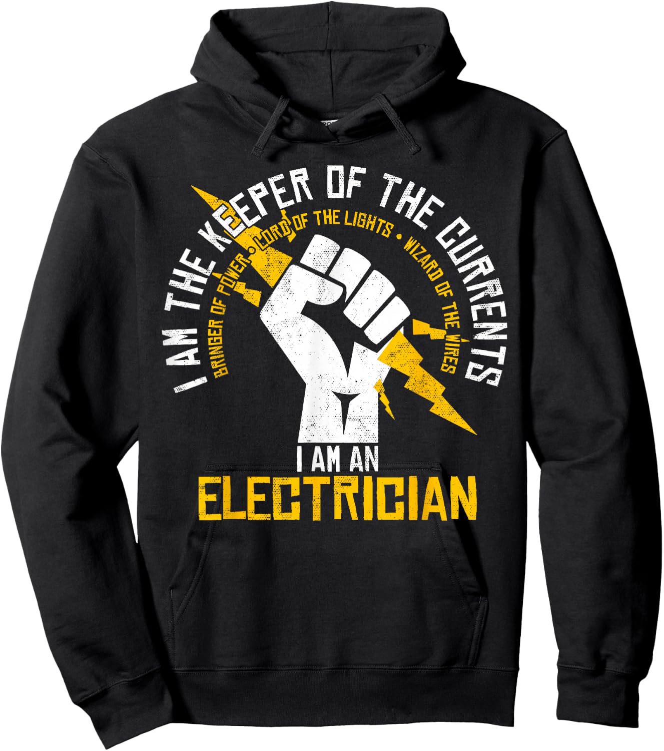 Electrician - Keeper Of Currents Funny Gift Hoodie - Hoodie | Black