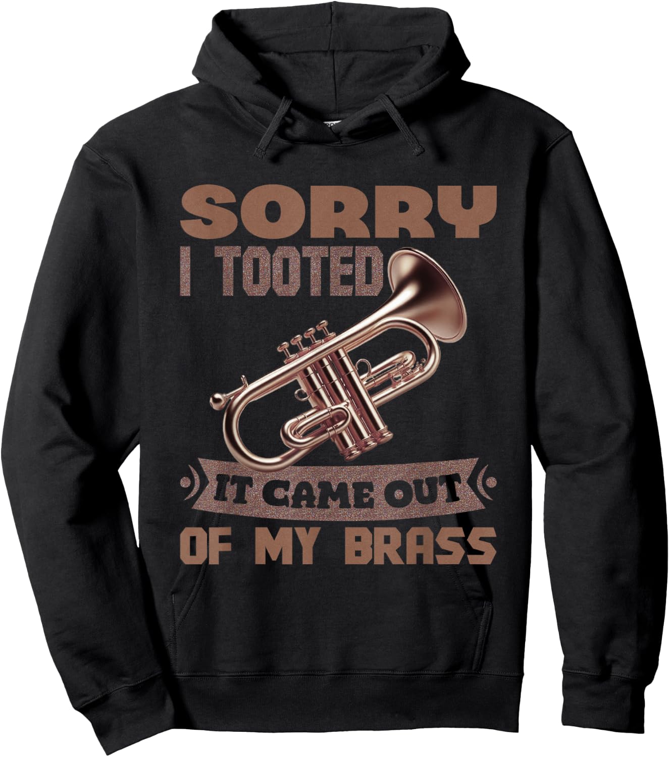 Trumpet Player Vintage Music Trumpet Jazz Band Trombone Hoodie - Hoodie | Black