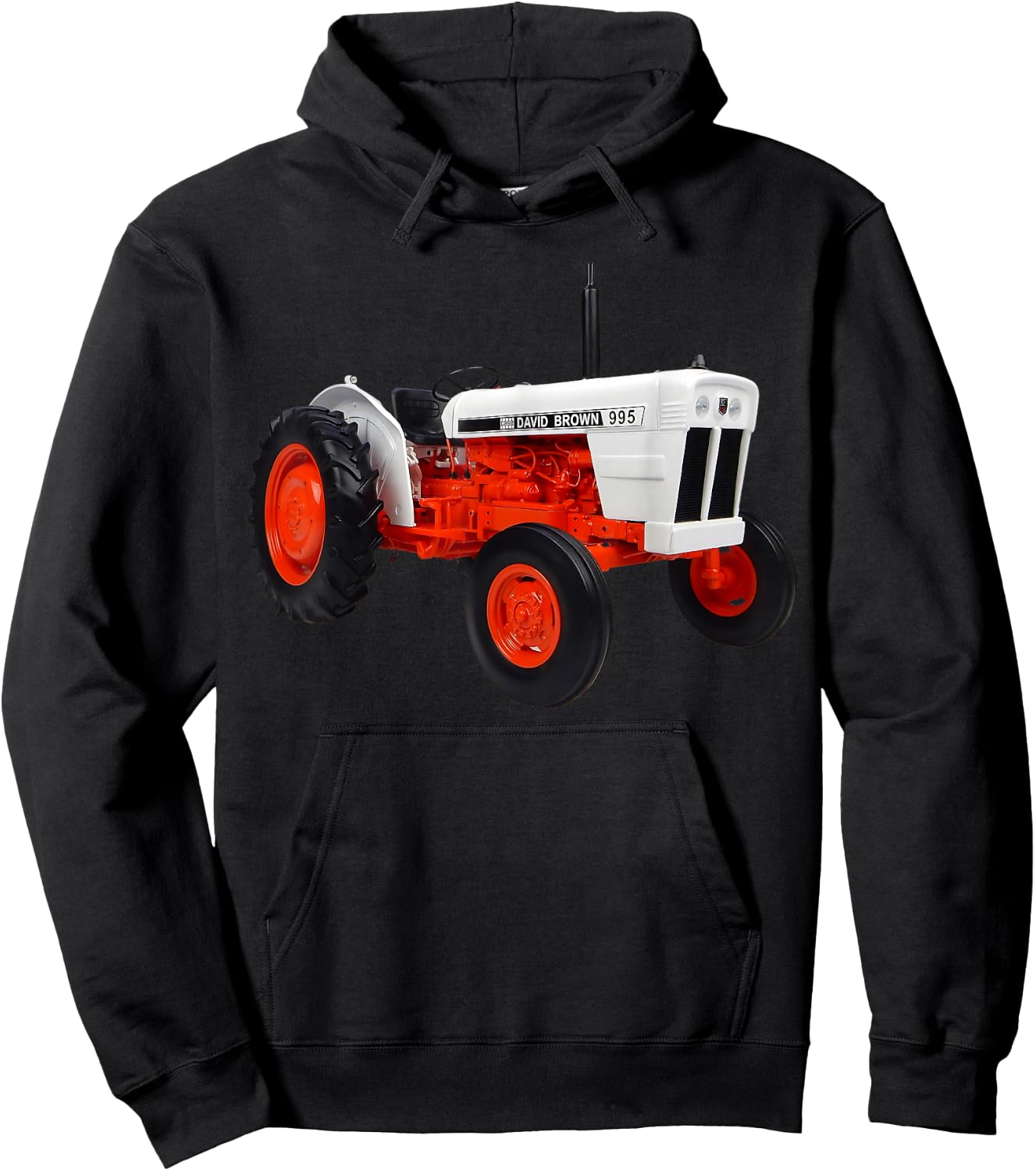 Vintage David Browns 995 1973 Tractor Farmer Present , Black, S Hoodie - Hoodie | Black