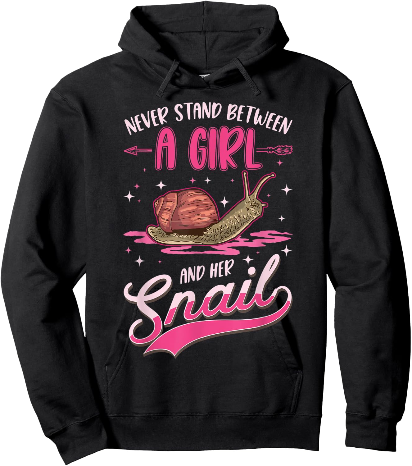 Snail Girl Roman Snail Hoodie - Hoodie | Black