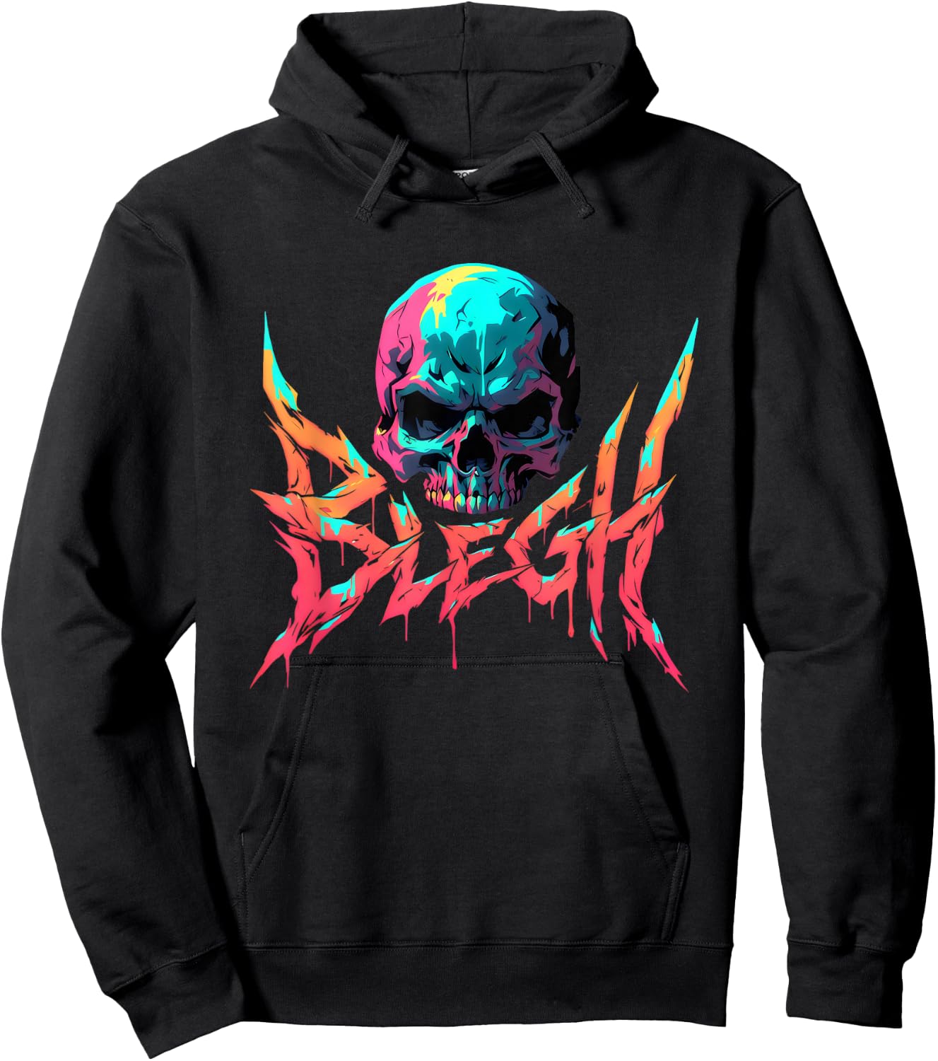 Blegh | Heavy Hardcore Metal Music | Metalcore Scream Hoodie - Hoodie | Black