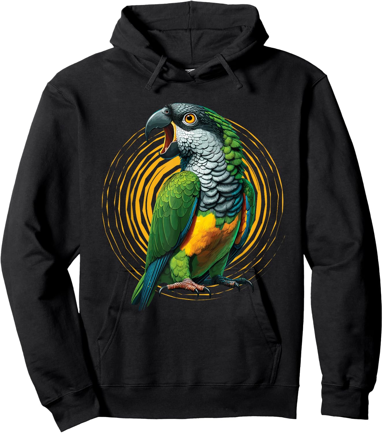 Senegal Parrot Chirping, Senegal Parrot Hoodie - Hoodie | Black