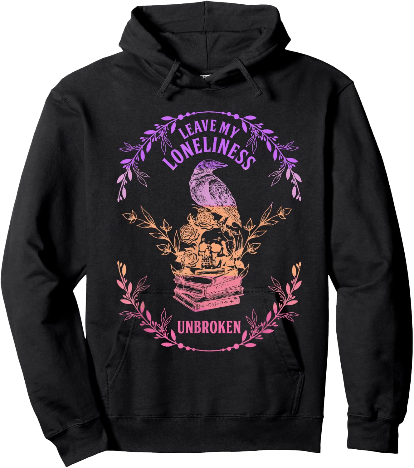 Leave My Loneliness Unbroken Existentialism Philosophy Bird Hoodie - Hoodie | Black