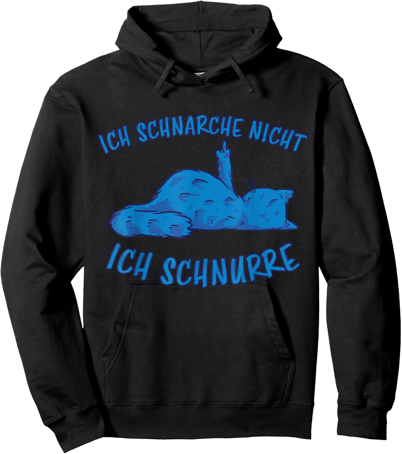 Schnarche Nicht Ich Schnurre Schlafen Katzen Schnarchen Hoodie - Hoodie | Black