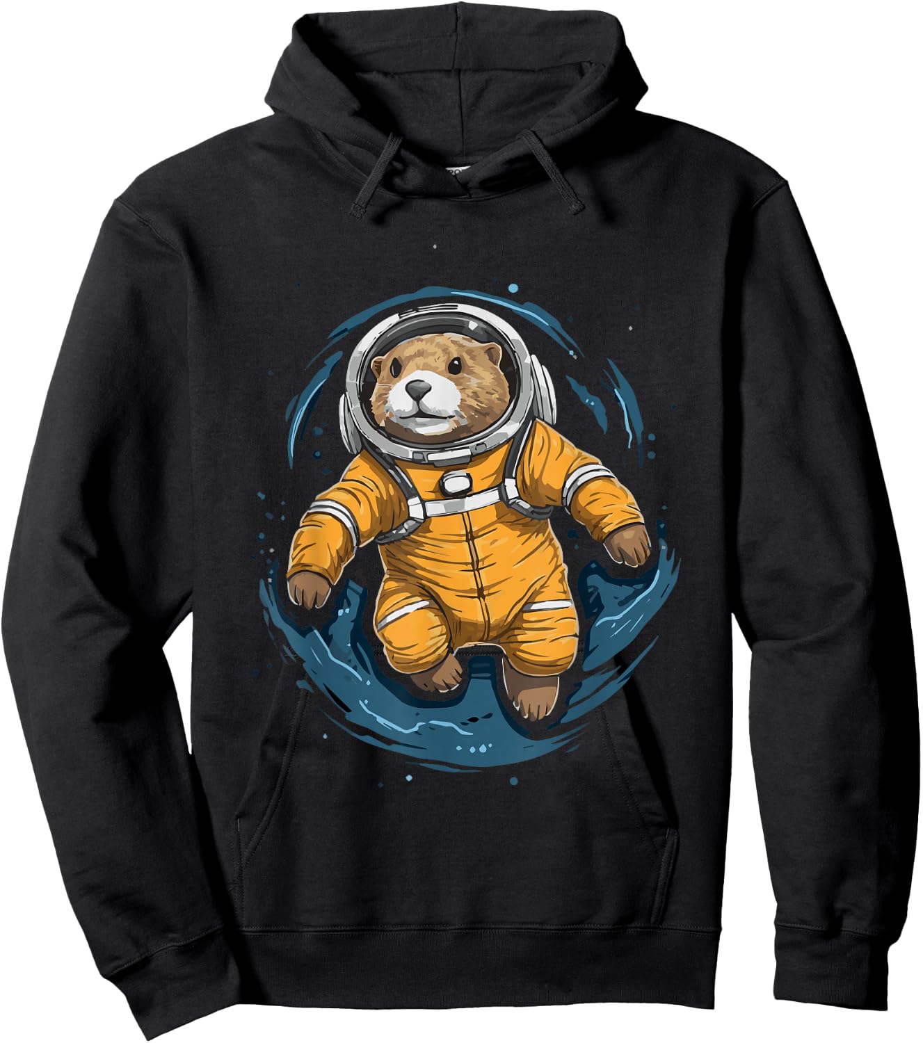 Otter Astronaut Sea otter Hoodie - Hoodie | Black