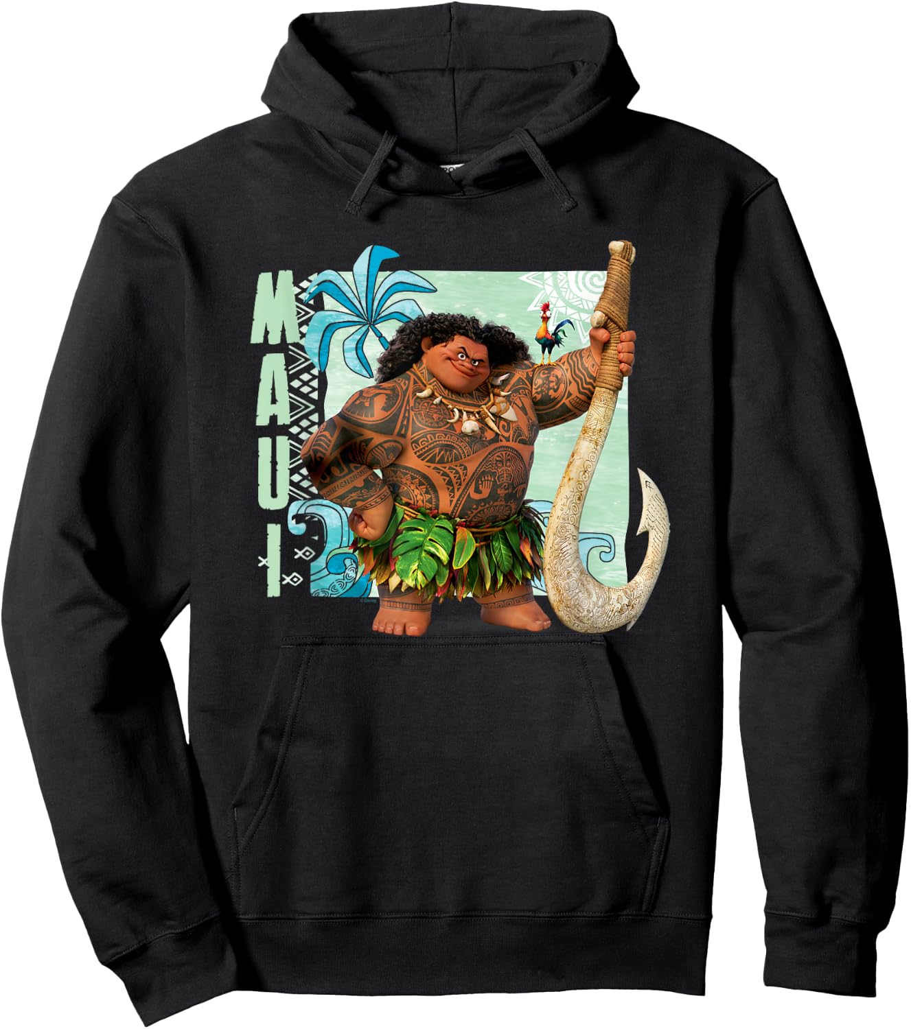 Moana Maui , black Hoodie - Hoodie | Black