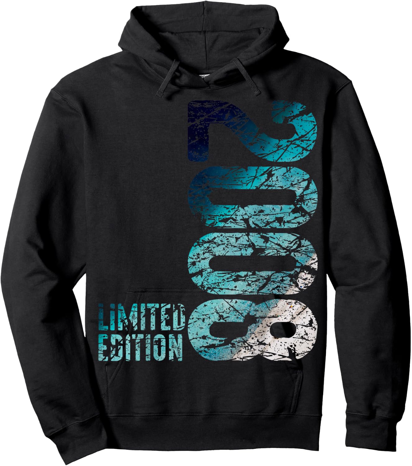 15th Birthday Boy Girl 15 Years 2008 Funny Gift , black Hoodie - Hoodie | Black