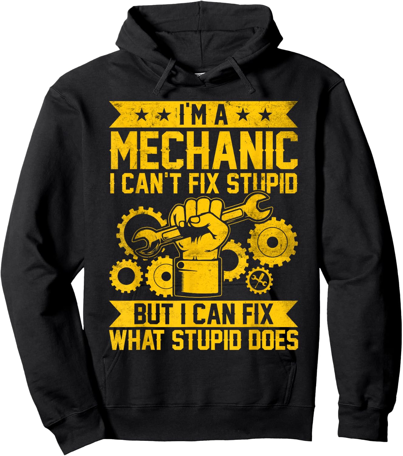Funny Car Mechanic Engineer Men Women Kids Auto Mechanic Hoodie - Hoodie | Black