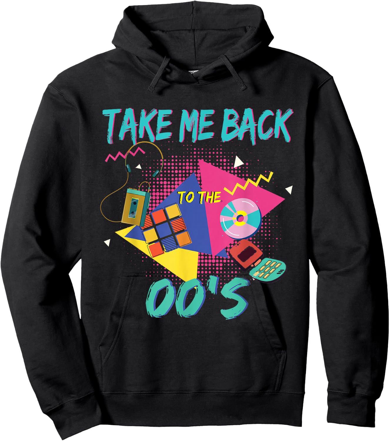Take me back to the 2000's vintage two-thousands retro 00s Hoodie - Hoodie | Black