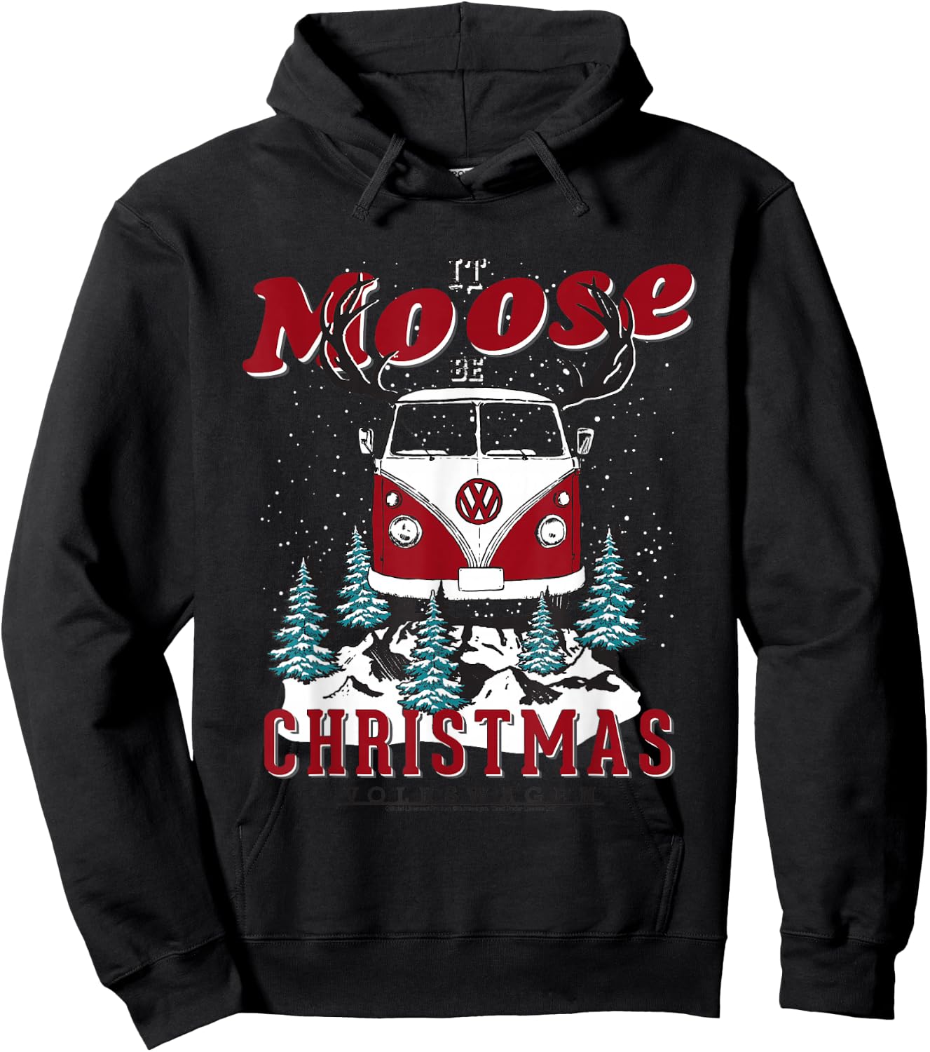 Volkswagen It Moose Be Christmas Hoodie - Hoodie | Black