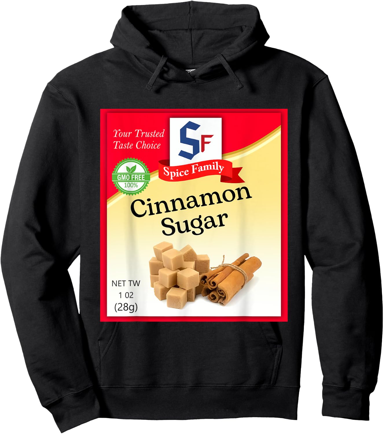 Cinnamon Sugar Condiment Holiday Spice Group Costumes Hoodie - Hoodie | Black