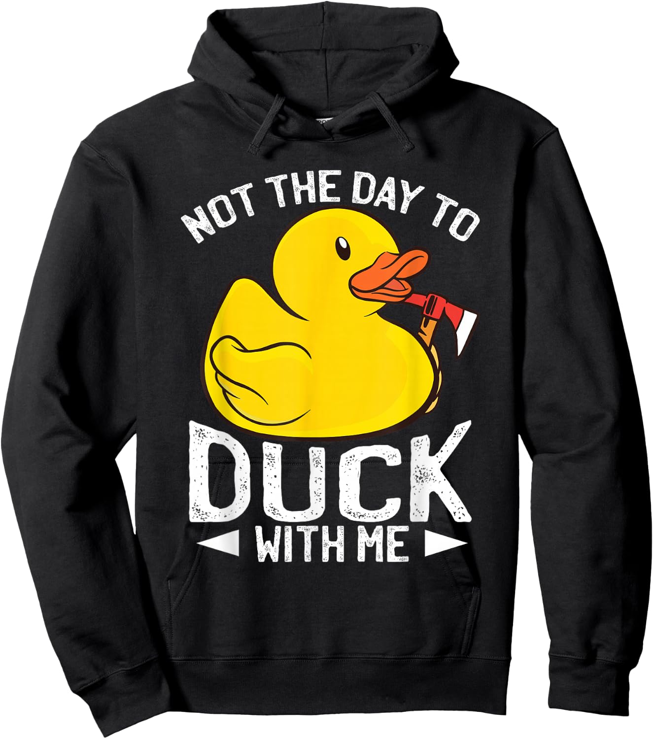 Rubber Duckie Bath Toy Rubber Duck Hoodie - Hoodie | Black