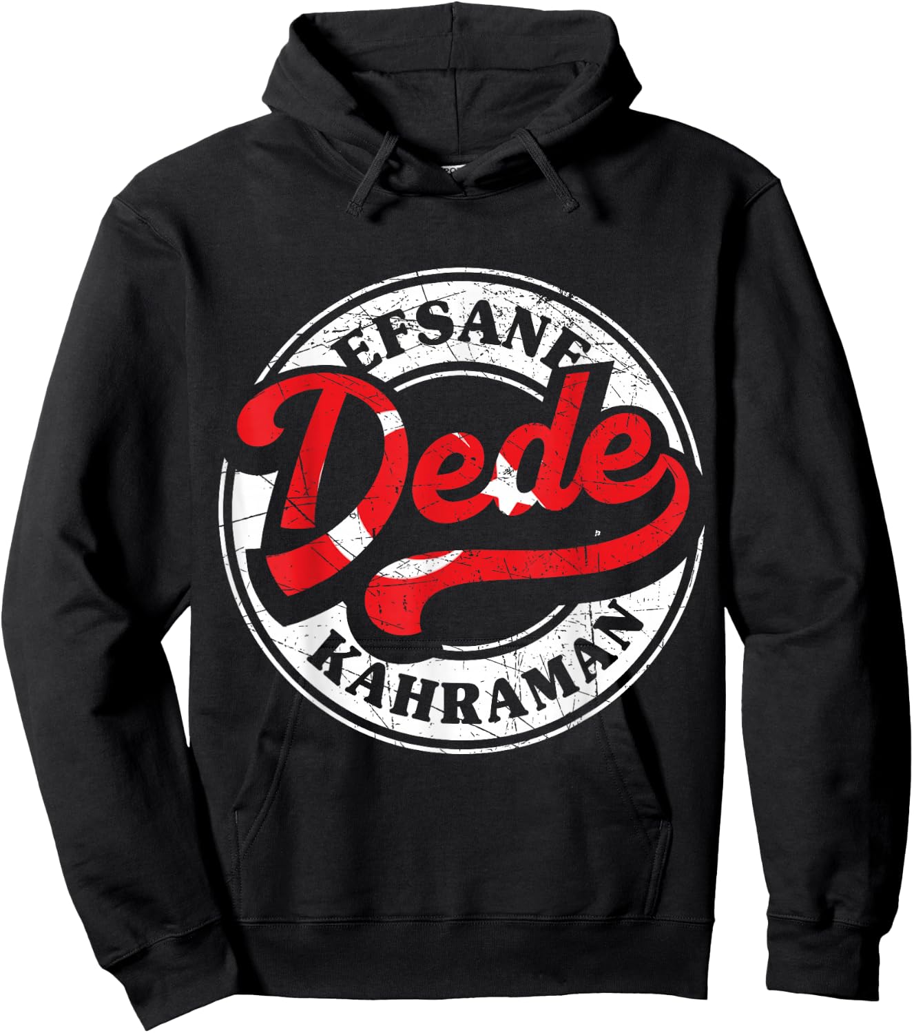 Bester Dede Der Welt Türkischer Opa Großvater Türkei Retro Hoodie - Hoodie | Black