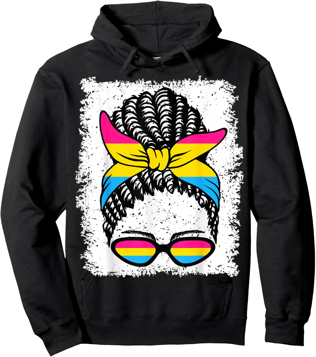 Pansexual Flag Black Girl Hoodie - Hoodie | Black
