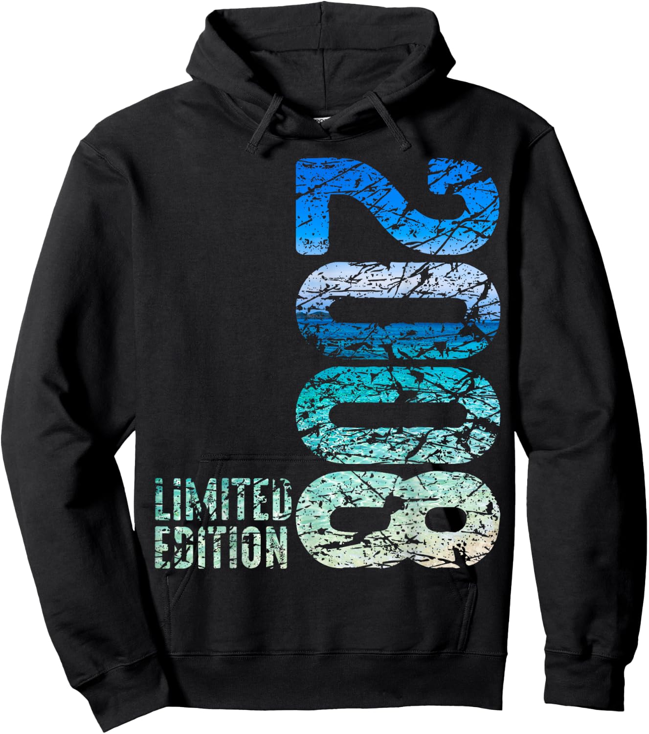 16th Birthday Boy Girl 16 Years 2008 Funny Gift , black Hoodie - Hoodie | Black