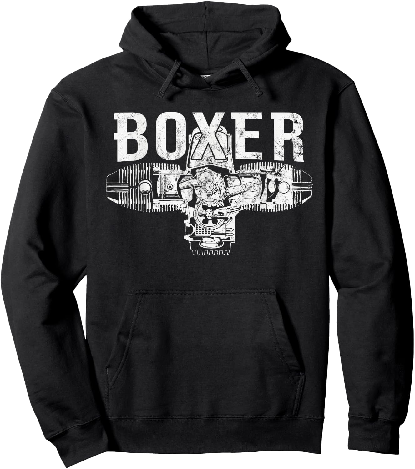 Boxer Motor R Serie Zweizylinder Motorrad Hoodie - Hoodie | Black