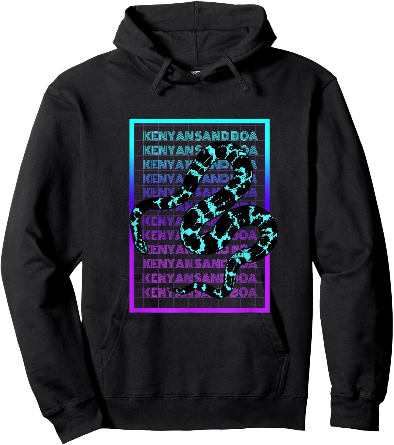 Kenyan Sand Boa Snake Vintage Retro Kenyan Sand Boa Hoodie - Hoodie | Black