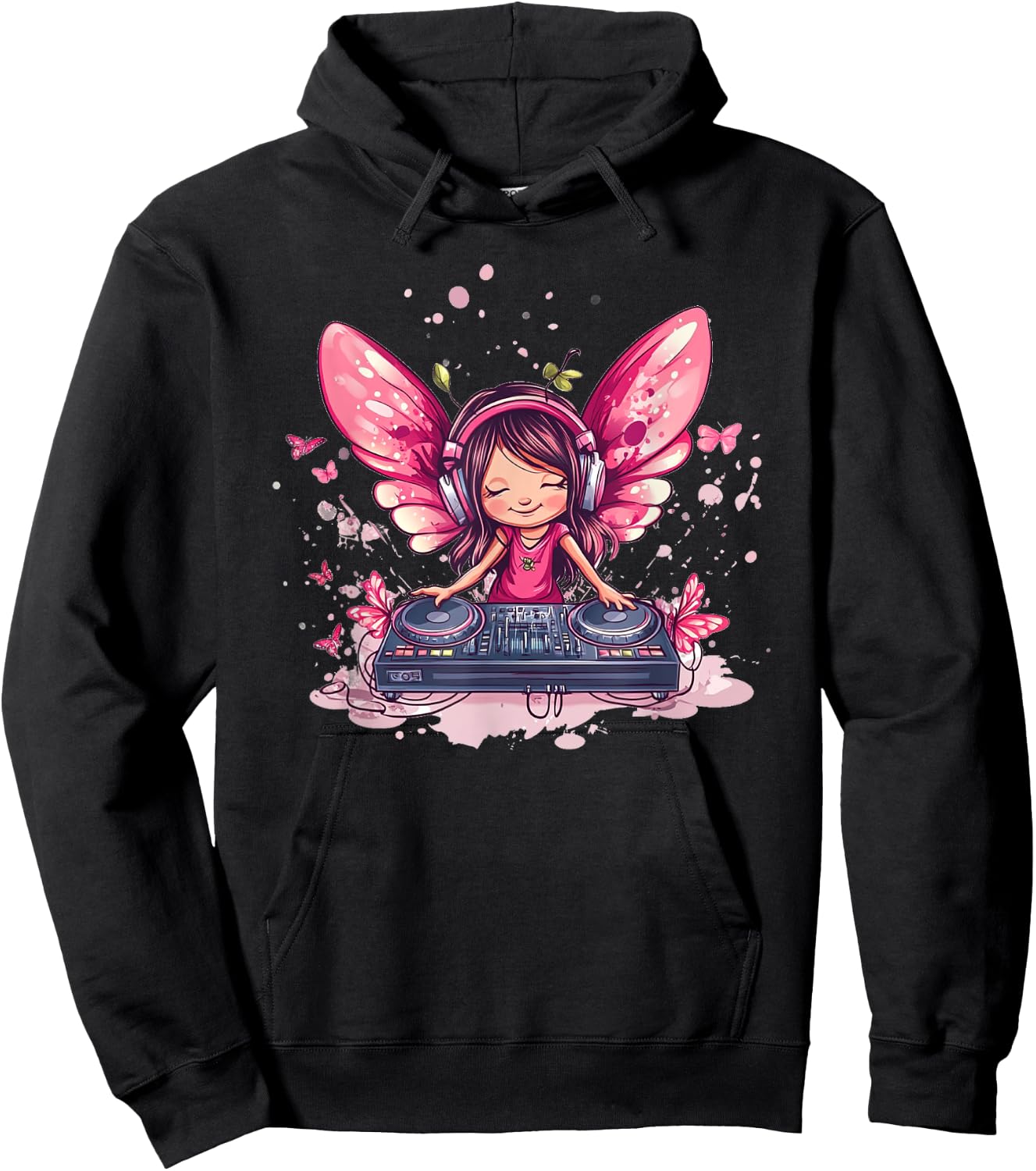 Dreamy Tunes avec costume Fairy DJ Emblem Hoodie - Hoodie | Black