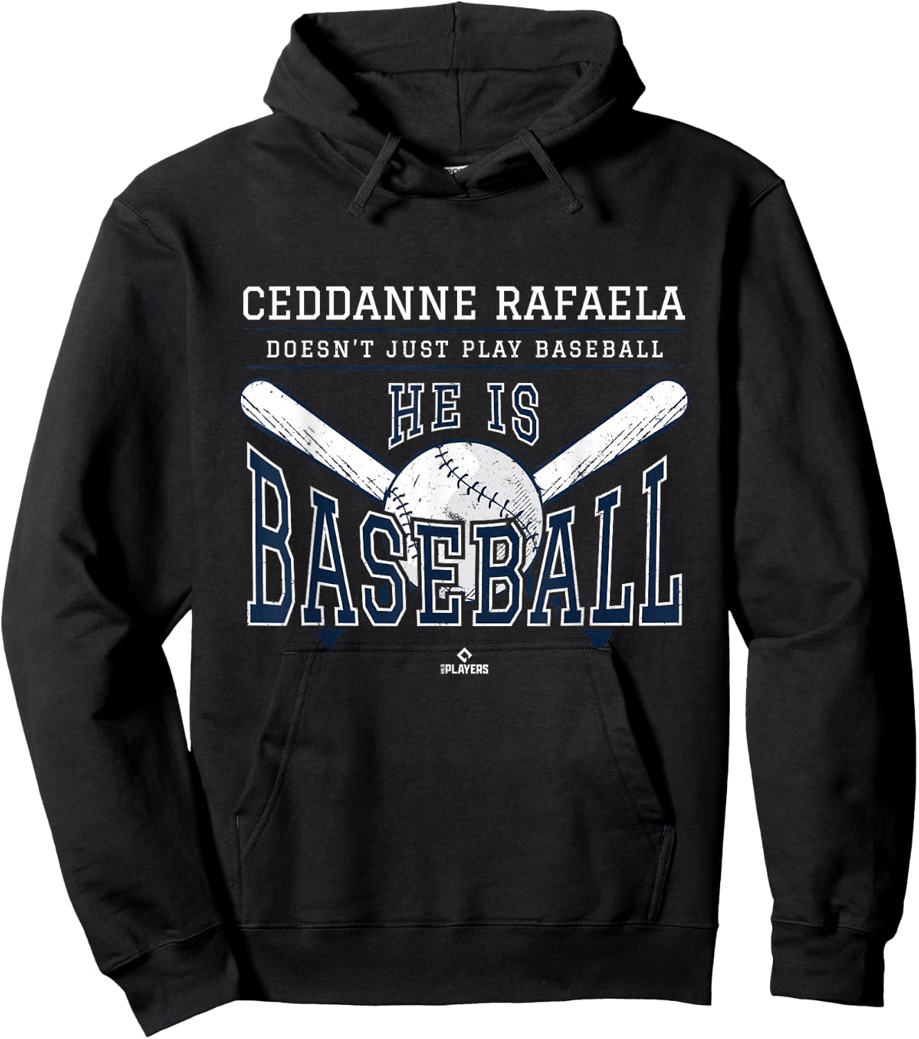 He is Baseball Ceddanne Rafaela Boston Baseball MLBPA Hoodie - Hoodie | Black