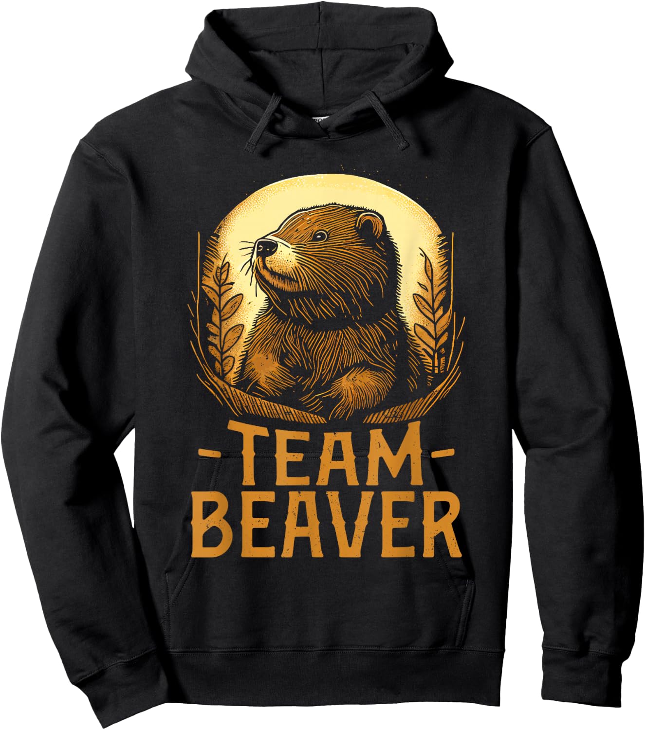 Team Beaver - Funny Cute Beaver Lover Hoodie - Hoodie | Black