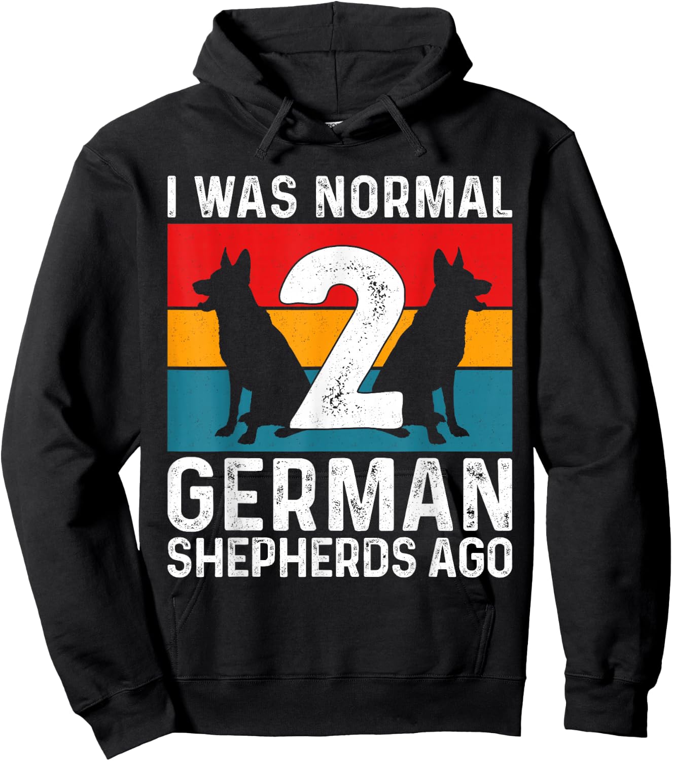 German Shepherd Men Women Dog Lover German Shepherd Puppy Hoodie - Hoodie | Black